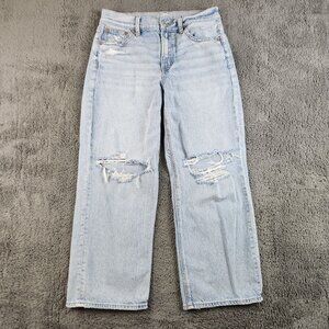 AE Strigid High-Waisted Stovepipe Jean Women's 2 X-Short American Eagle Baggy